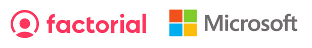 logo Factorial Logo Microsoft